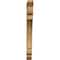 Ekena Millwork Olympic Slat Rough Sawn Bracket, Western Red Cedar, 4"W x 32"D x 44"H BKT04X32X44OLY06RWR - alternate 4